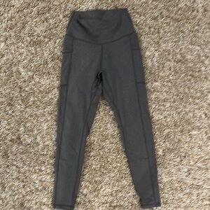 High-Waisted Gray Leggings